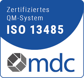 Wir sind mdc ISO 13485 zertifiziert